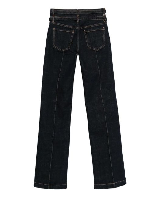 Blugirl Blumarine Black Double-Belt Jeans