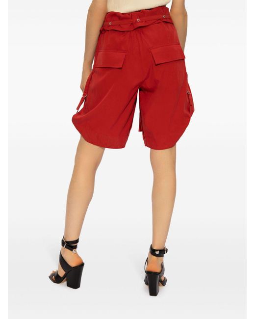 Pantalones cortos Heidi con cinturón Isabel Marant de color Red