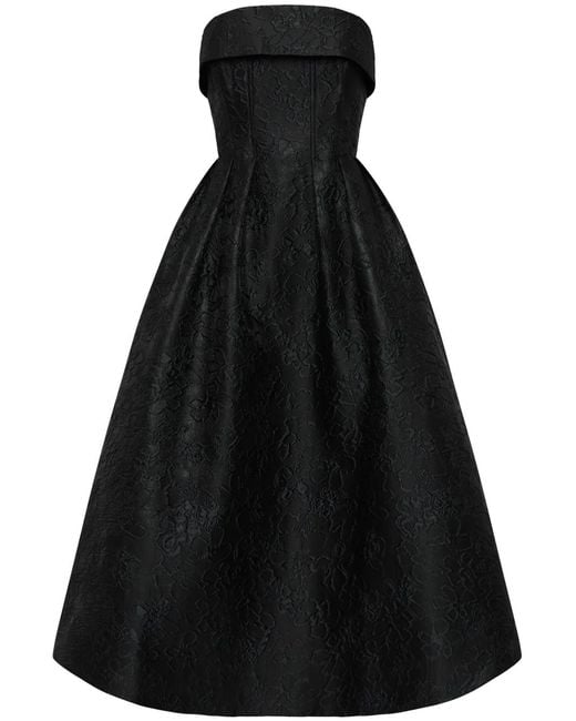Rebecca Vallance Black Esther Midi Dress