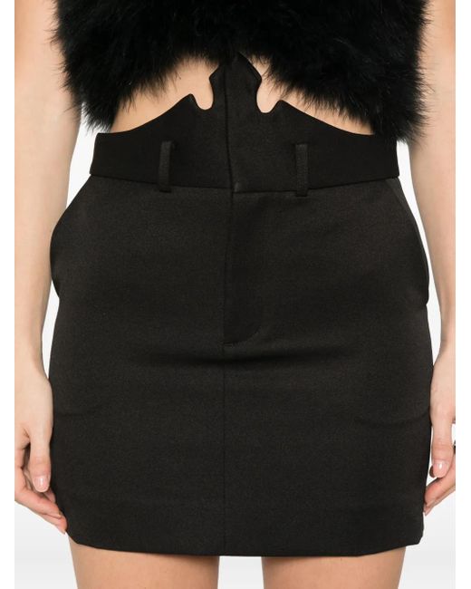 Coperni Black X Disney Crown-Detail Mini Skirt