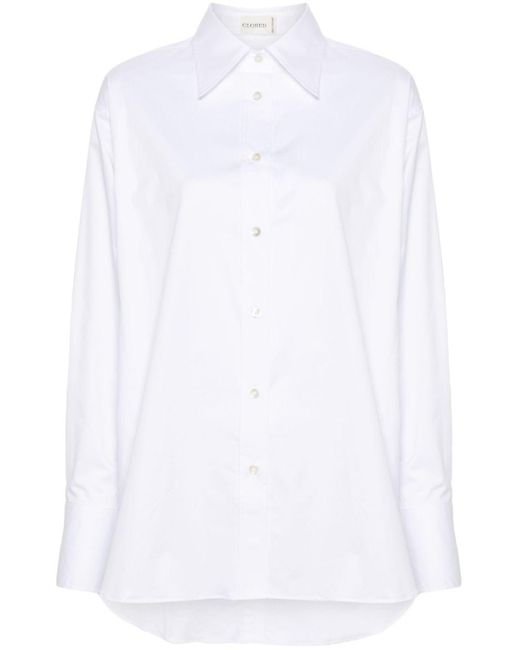 Camicia con spacco di Closed in White
