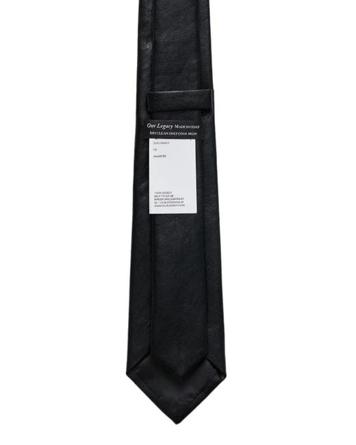 Our Legacy White Pebbled Tie for men
