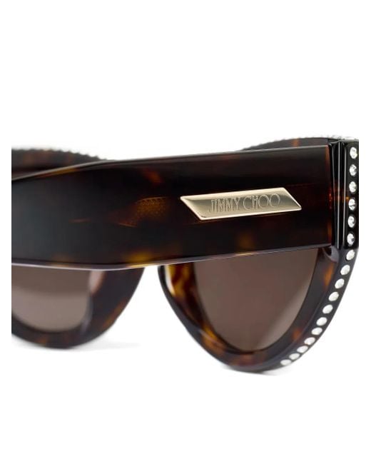 Jimmy Choo Brown Vale Sunglasses
