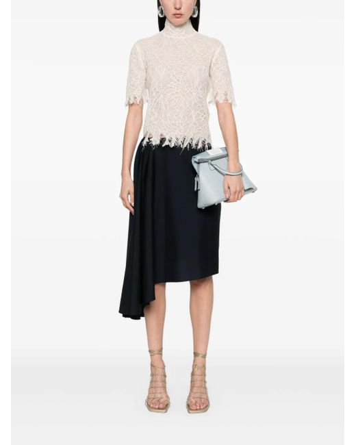 Alexander McQueen White Lace Blouse