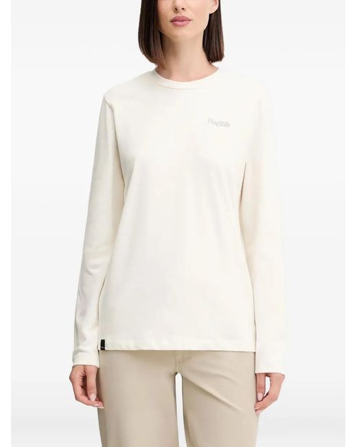 Haglöfs White Ls Long-Sleeve T-Shirt