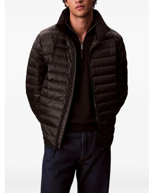 Calvin Klein Brown Quilted Jacket for men
