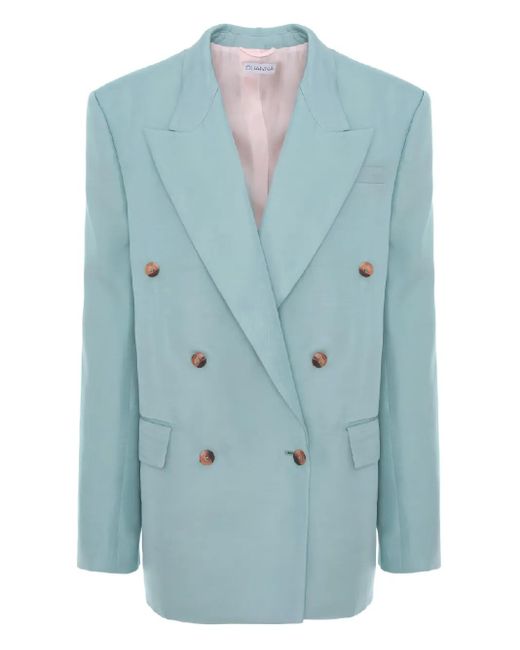 CuAnna Blue Betty Double-Breasted Blazer
