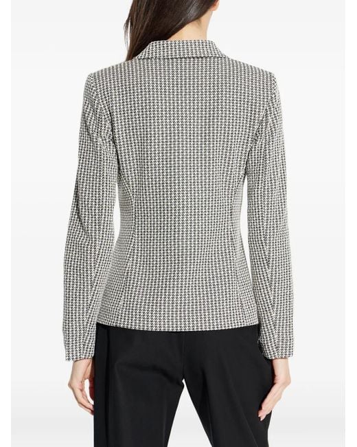 Emporio Armani Gray Double-Breasted Blazer Jacket