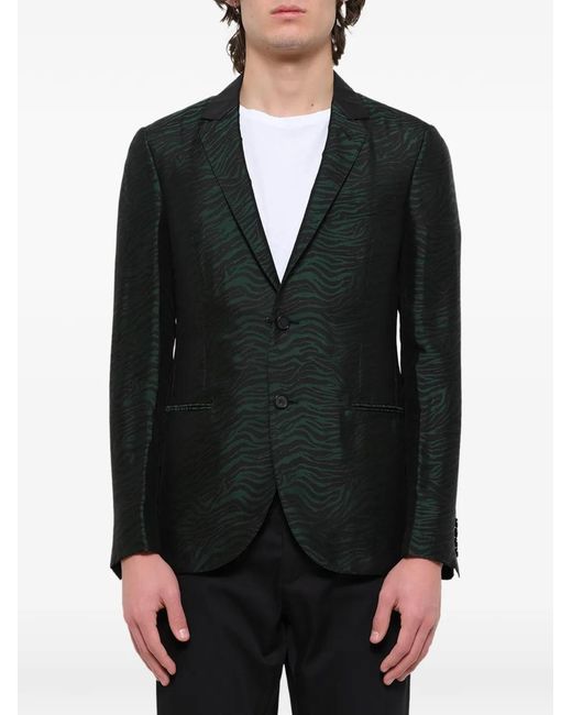 Lanvin Black D8 Slimfit 2Bt Jacket for men