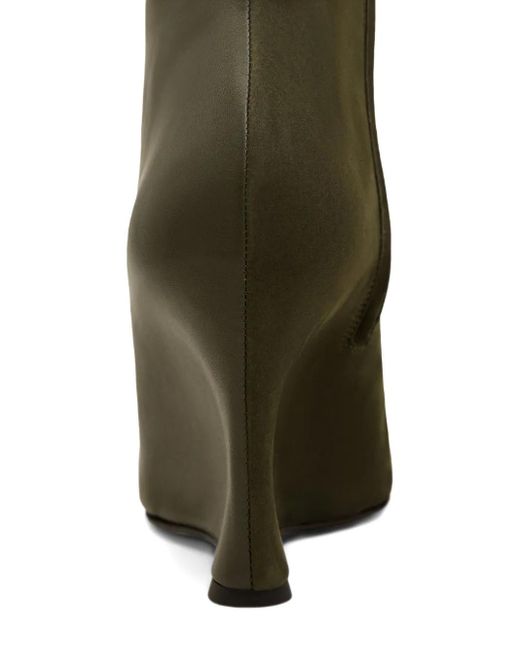 Stivaletti Bicolore 90Mm di AMI in Green