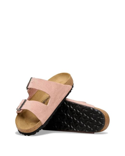Birkenstock Pink Arizona Buckle-Fastening Sandals