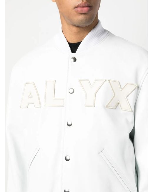 メンズ 1017 ALYX 9SM ロゴパッチ ボンバージャケット White