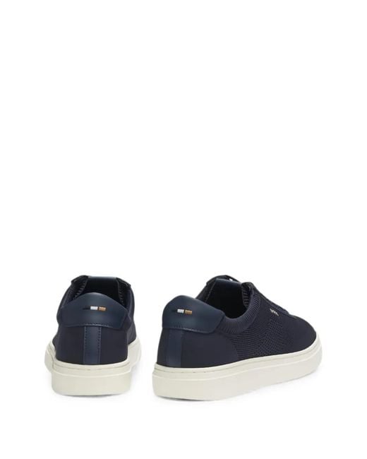 Boss Blue Baskets À Logo Imprimé for men