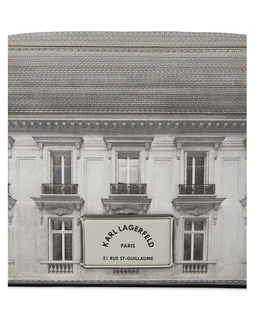 Karl Lagerfeld Gray Rue St-Guillaume Maison Messenger Bag for men