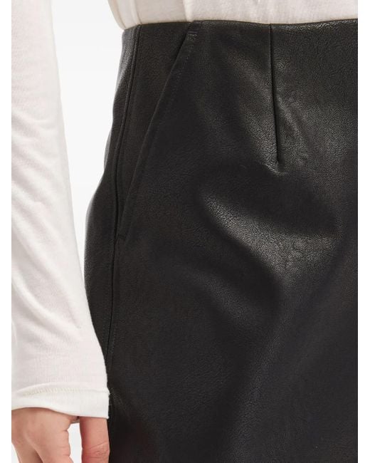 B+ AB Black Side-Pockets Midi Skirt