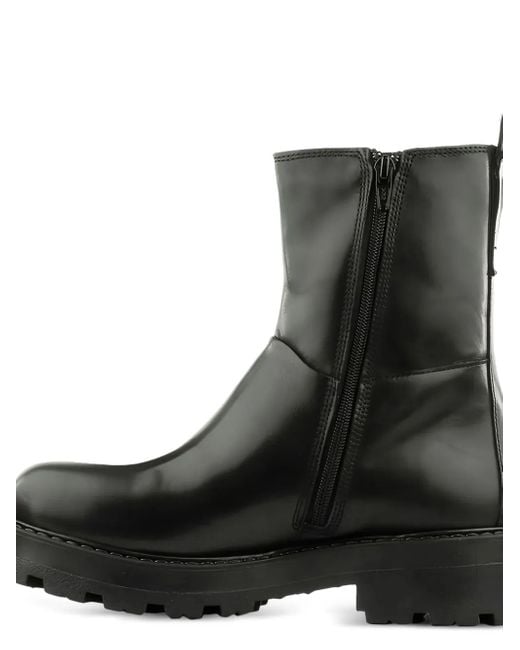 Vagabond Black Cosmo 2.0 Plateau-Stiefel mit Reißverschlussdetail