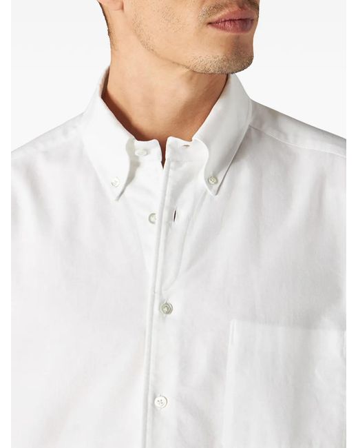 Fortela White Costes Button-Down Classic Shirt for men