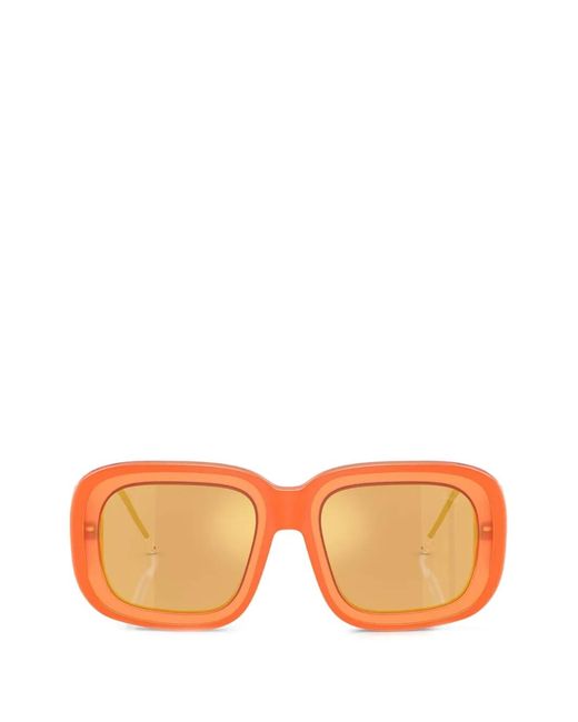 DIESEL Orange Square-Frame Sunglasses