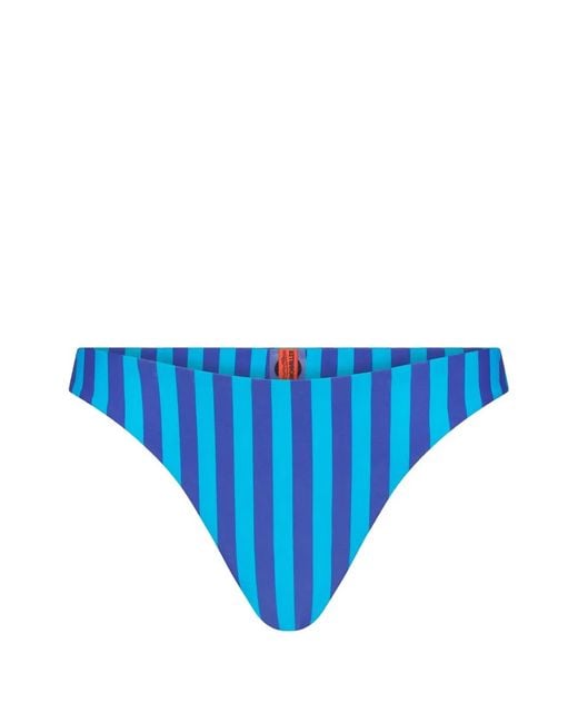 Simon Miller Blue Bwai Stripe Bikini Bottoms