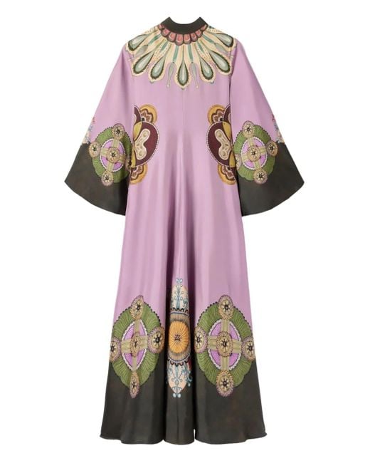 LaDoubleJ Pink Bell-Sleeve Maxi Dress