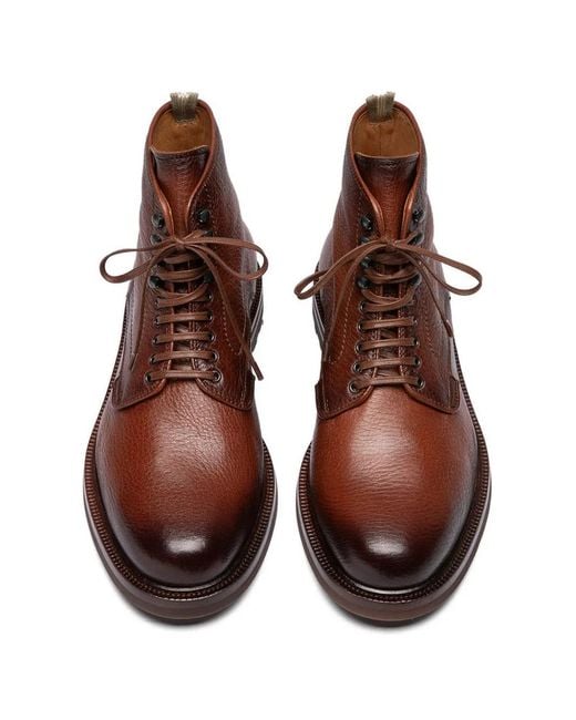 Officine Creative Brown Aston Flexi Lace-Up Boots for men