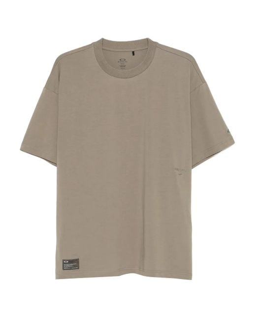Oakley Gray Fgl Union Logo-Appliqué T-Shirt for men