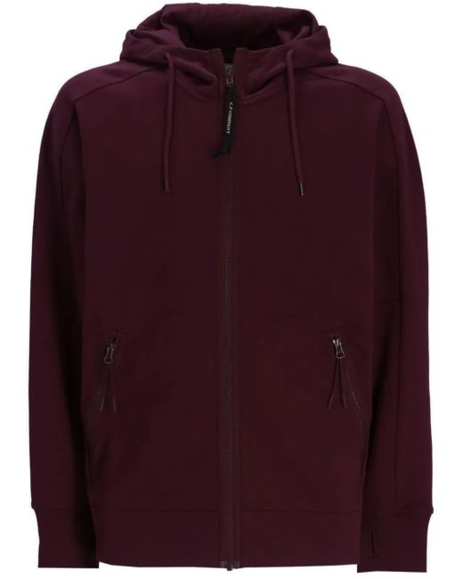メンズ C P Company ジップアップ パーカー Red