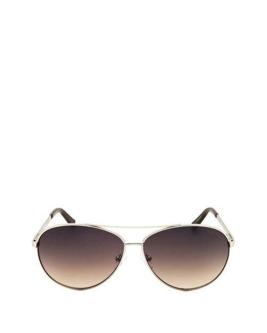 Kenneth Cole Metallic Pilot-Frame Sunglasses for men