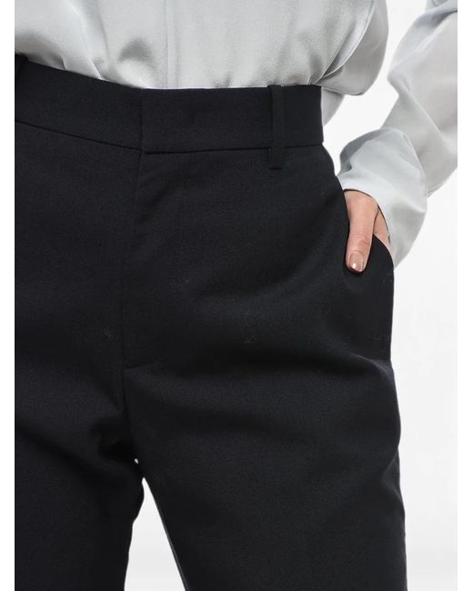 Stella McCartney Black Four-Pocket Belt-Loop Trousers