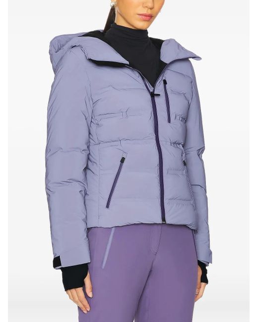 Aztech Mountain Purple Hooded Puffer Ski Jacket
