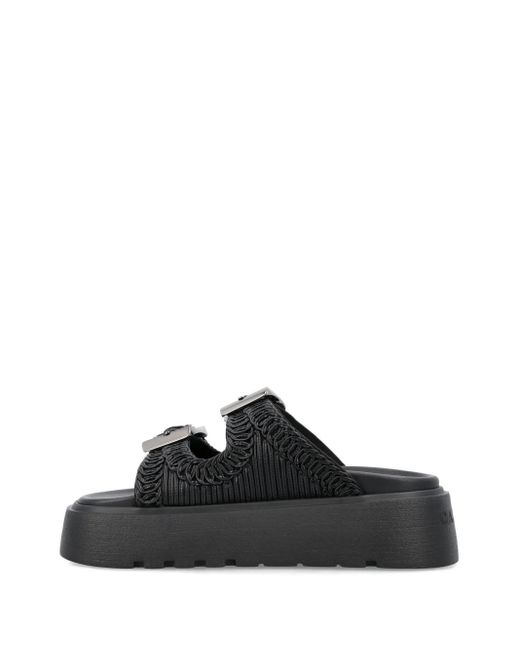 Casadei Black 'birky Ale' Slippers,