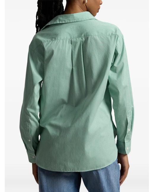 Polo Ralph Lauren レディース グリーン ストライプ シャツの通販はau