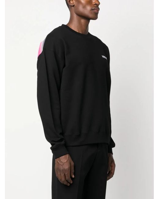 Versace Black Hills Cotton Sweatshirt for men