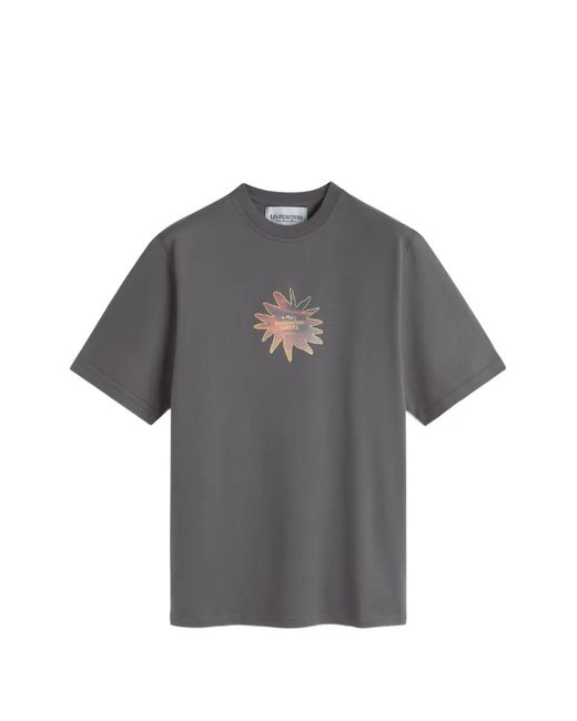 LES HÉRITIERS Gray X Mas Sorrer Girasols Graphic-Print Sunset T-Shirt