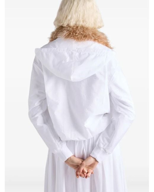 Prada White Reversible Hoodie