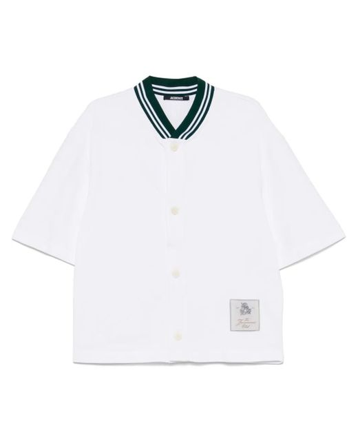Camisa Baseball MC Jacquemus de hombre de color White
