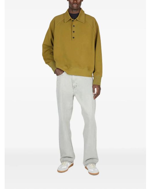 Diomene Green Cotton Polo Shirt for men