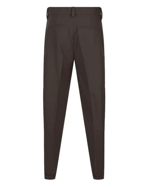 Antonelli Gray Cuffed Tailored Trousers