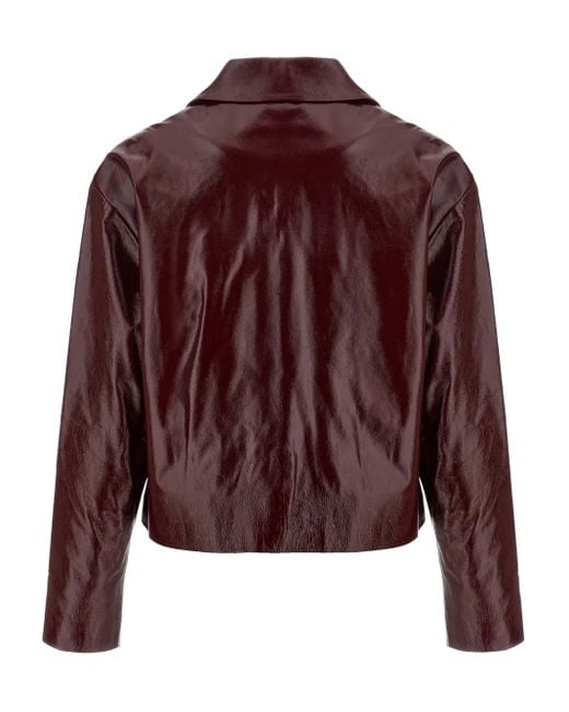 Self-Portrait Red Self Portrait Leather Jacket