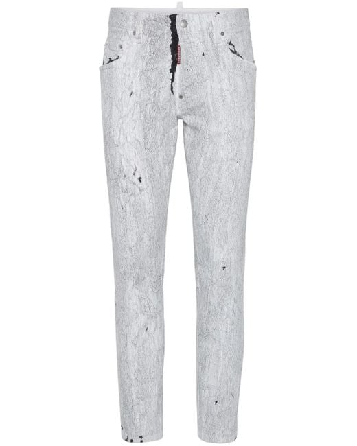 メンズ DSquared² テクスチャード ジーンズ Gray