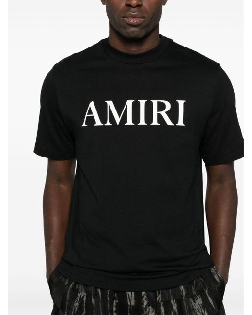 Camiseta con logo Amiri de hombre de color Black