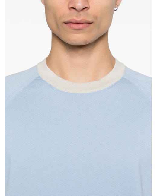 Fileria Blue Round-Neck T-Shirt for men