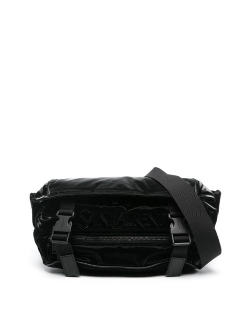 Saint Laurent Black Debossed-logo Shoulder Bag for men