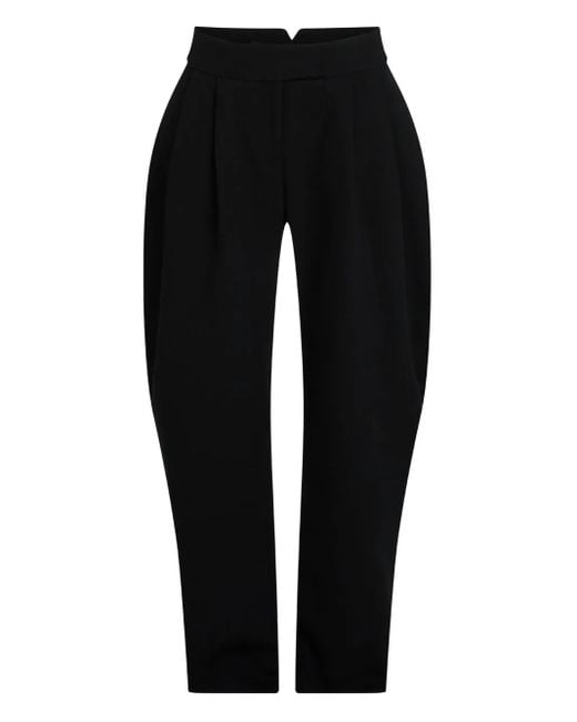 Karl Lagerfeld Karl Studio High Waist Broek Met Wijde Pijpen in het Black