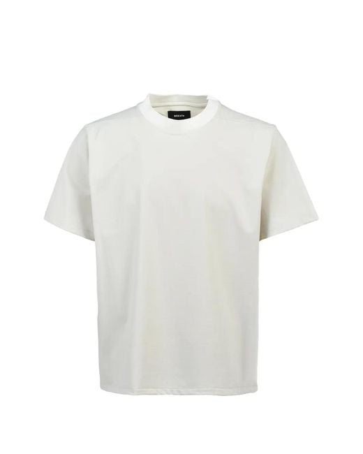 BREATH White New Rich Silky Slim T-Shirt for men