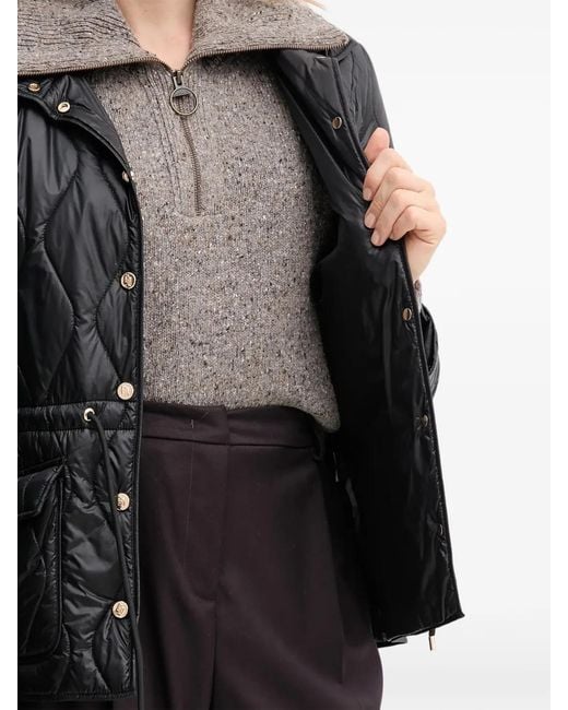 GAUDI Black Quilted Puffer Jacket