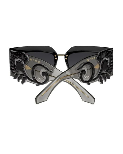 Etro Black Blossom Sunglasses