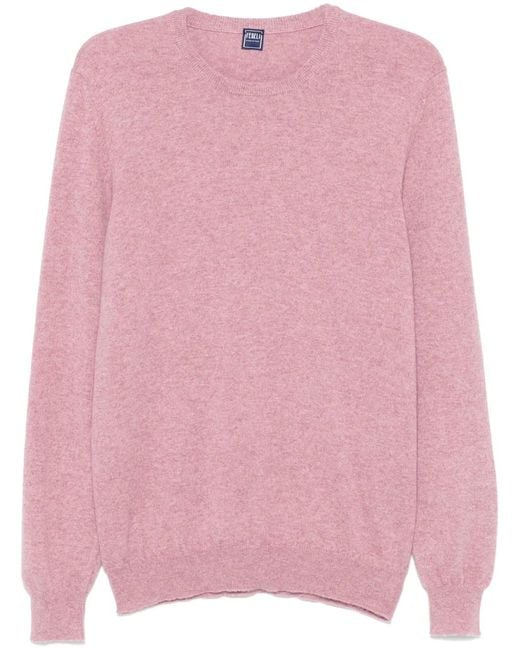 Fedeli Pullover Mit Meliertem Effekt in Pink für Herren