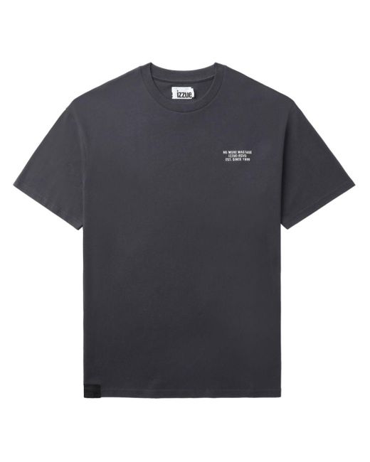 T-shirt con stampa grafica di Izzue in Blue da Uomo