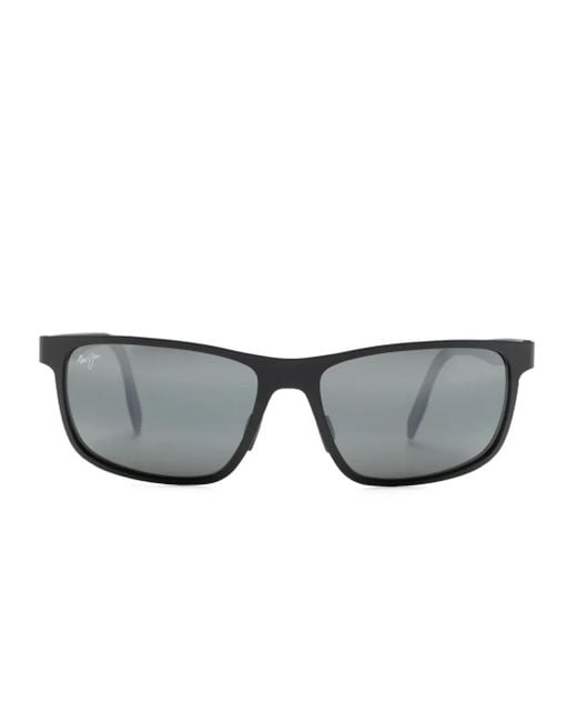 Maui Jim Gray Rectangle-Frame Sunglasses for men